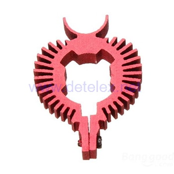 XK-K110 blash helicopter parts heat sink for tail motor (Red) - Click Image to Close